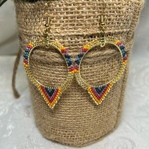NEW Southwestern Inspired Boho Beaded Earrings